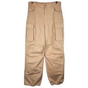 Good American Baggy Cargo Pants in Champagne